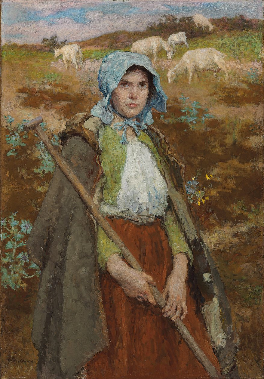 Getherden (olja på duk) av Julius Gari Melchers