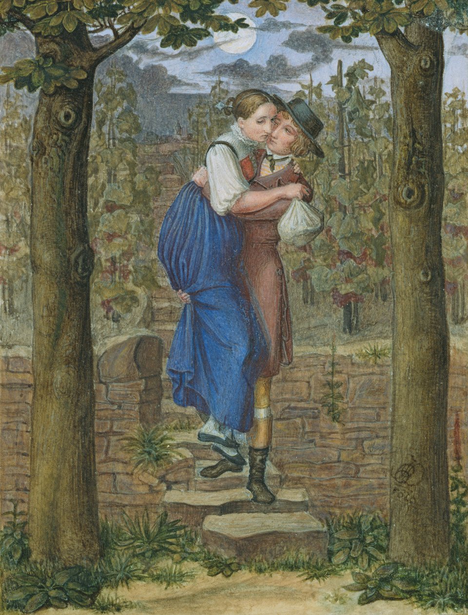 Hermann och Dorothea, 1828 av Julius Oldach