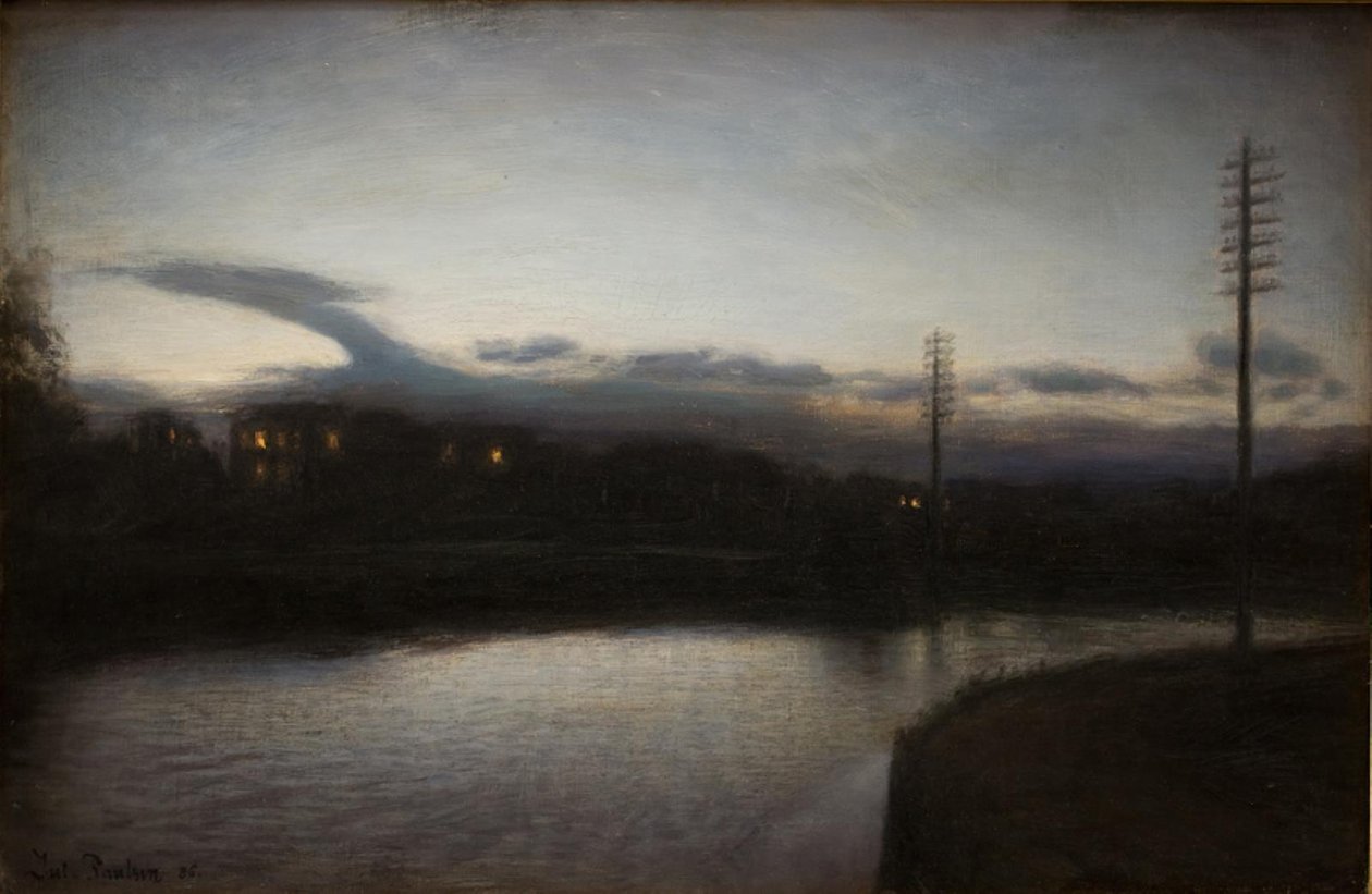 Kvällslandskap av Julius Paulsen