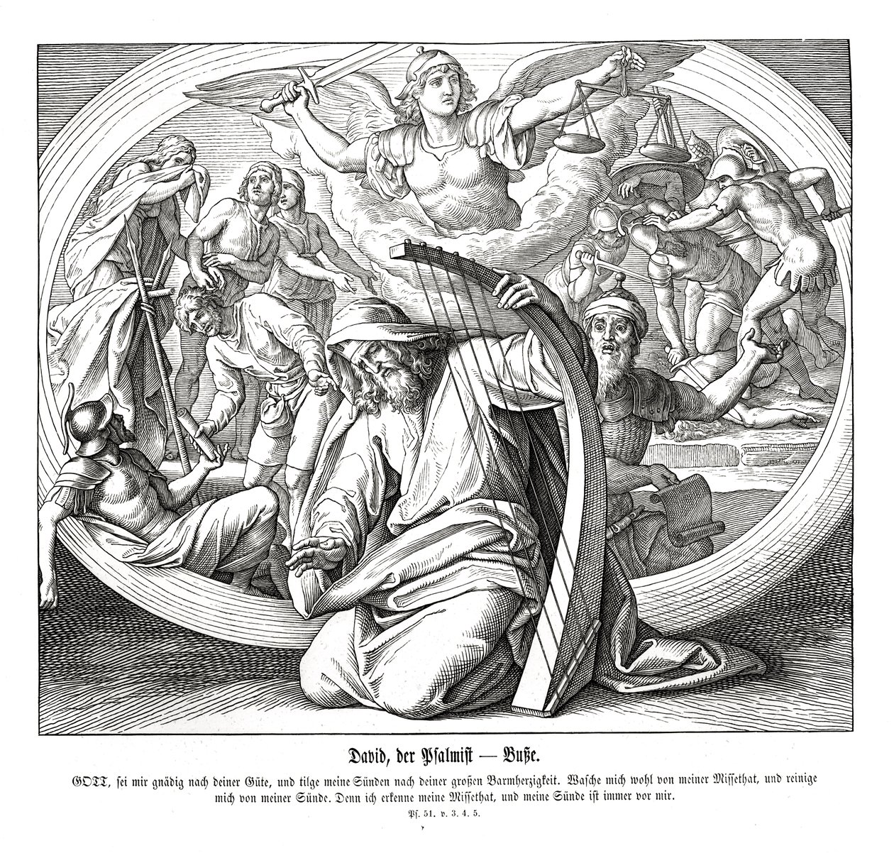 Psalmer - omvändelse av Julius Schnorr von Carolsfeld