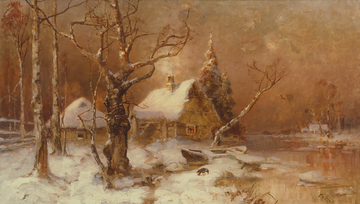 Vinterlandskap av Julius Sergius von Klever