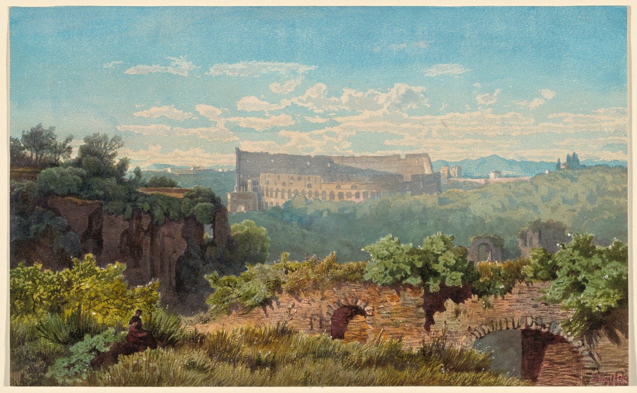 Colosseum sett från Palatinen av Julius Zielke