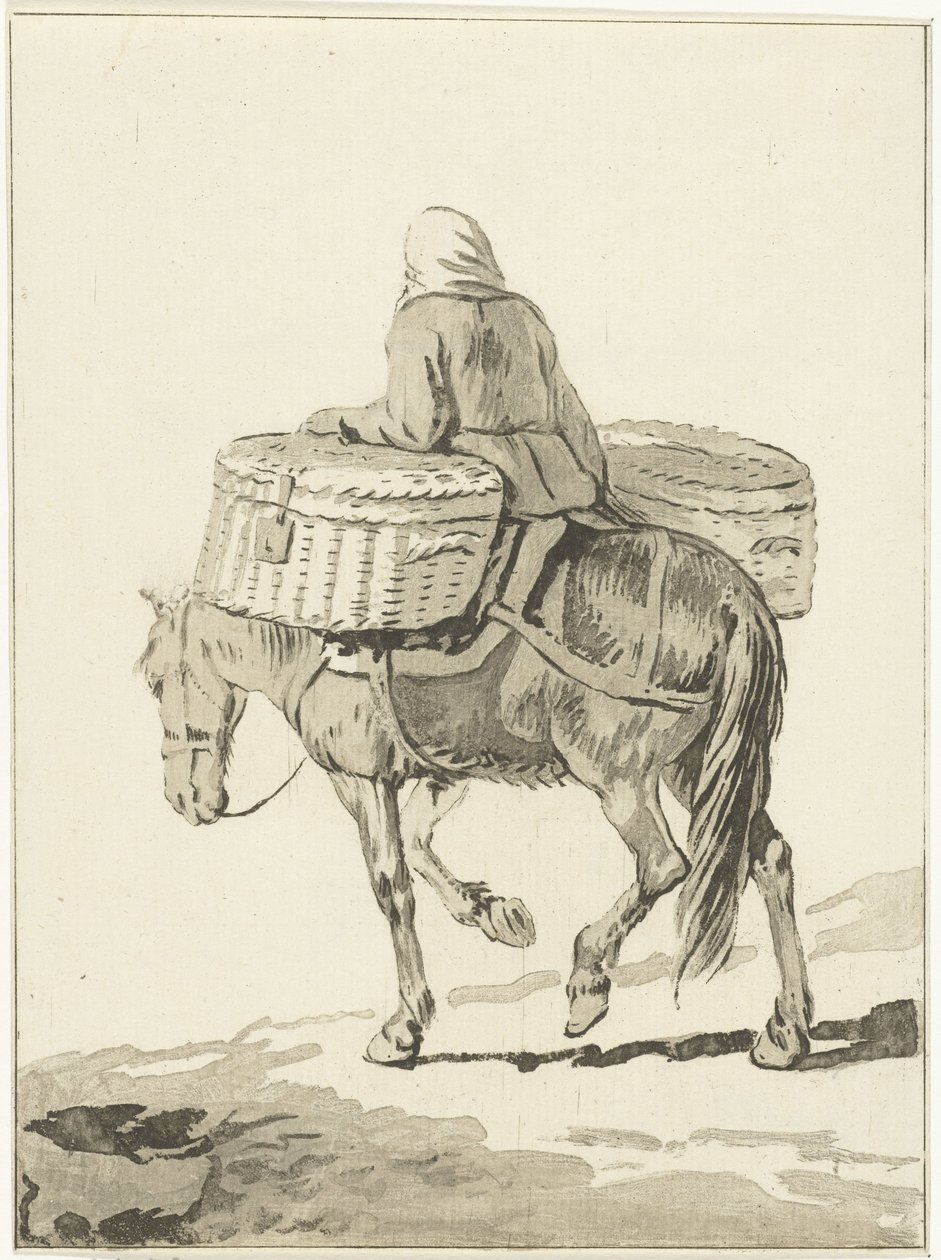 Kvinna på häst av Jurriaan Cootwijck (attributed to)