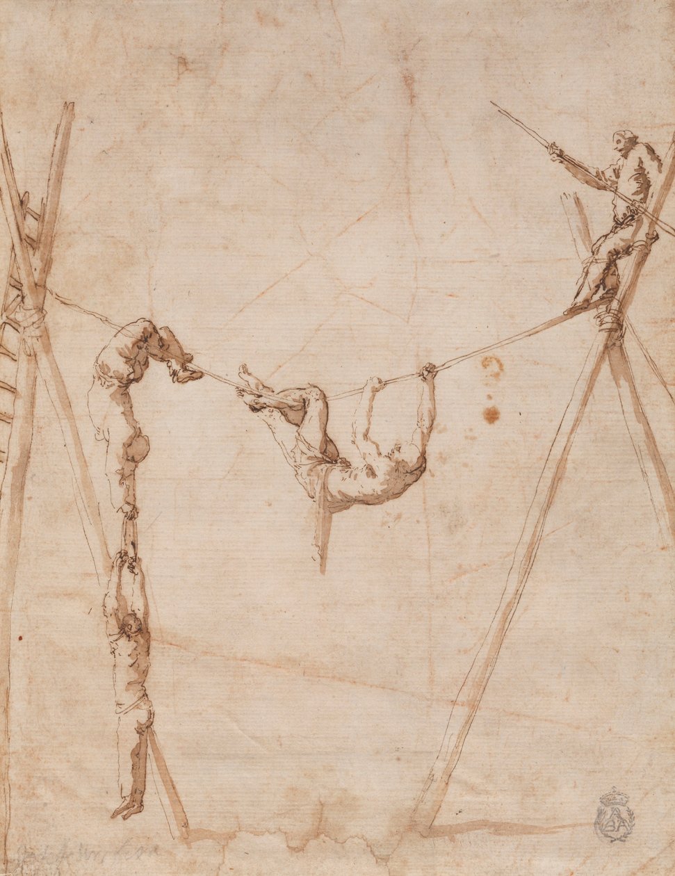 Akrobater på repet. av Jusepe de Ribera