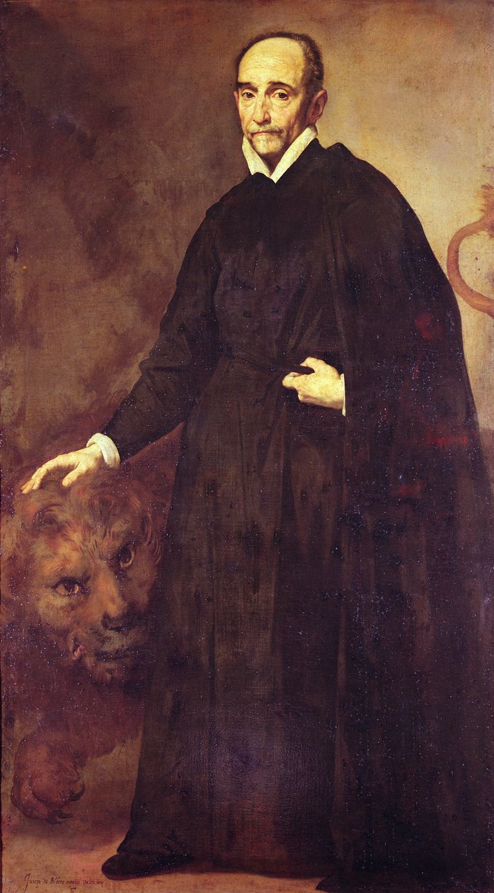 Porträtt av en missionär av Jusepe de Ribera