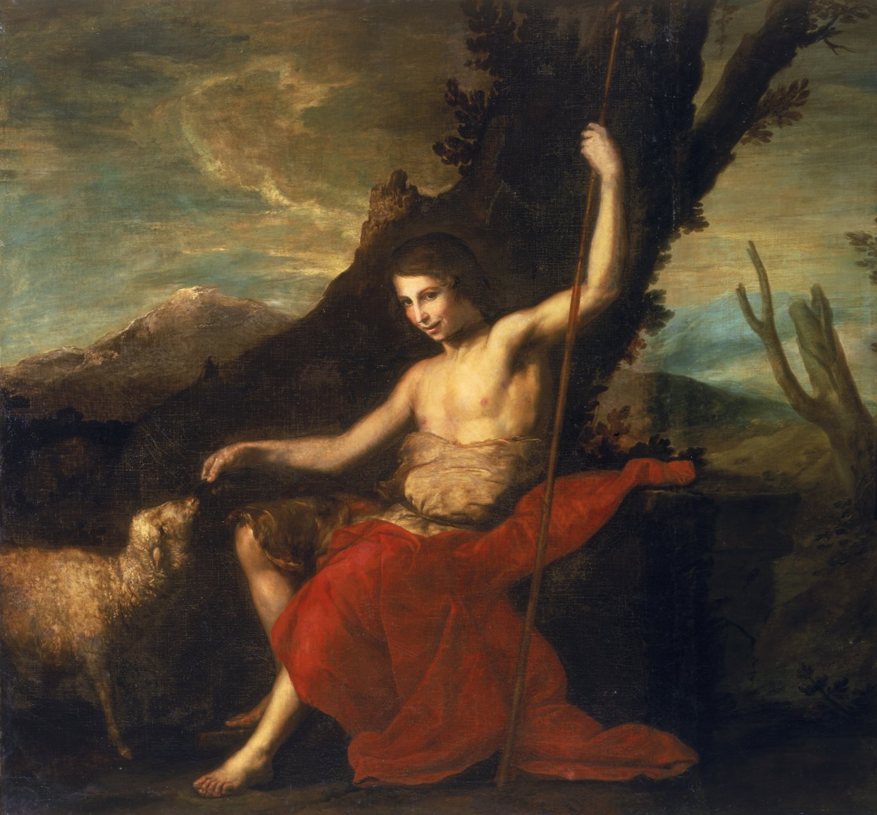 Johannes Döparen i vildmarken av Jusepe de Ribera