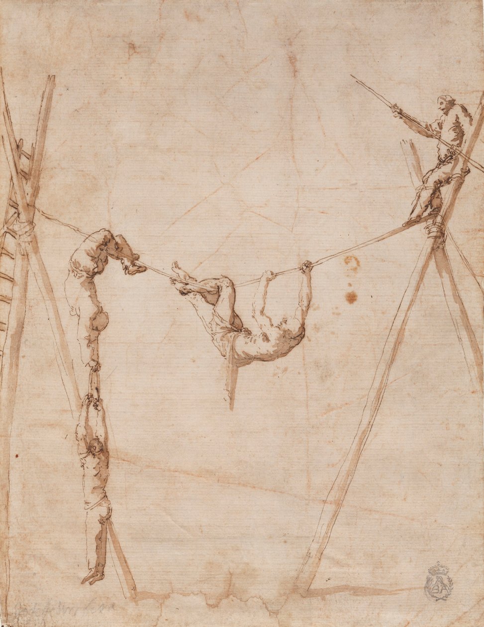 Akrobater på repet. av Jusepe de Ribera