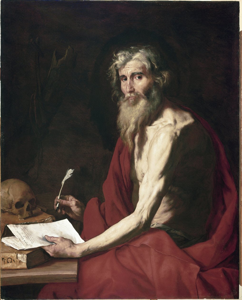 Saint Jerome målning av Jusepe av Jusepe de Ribera