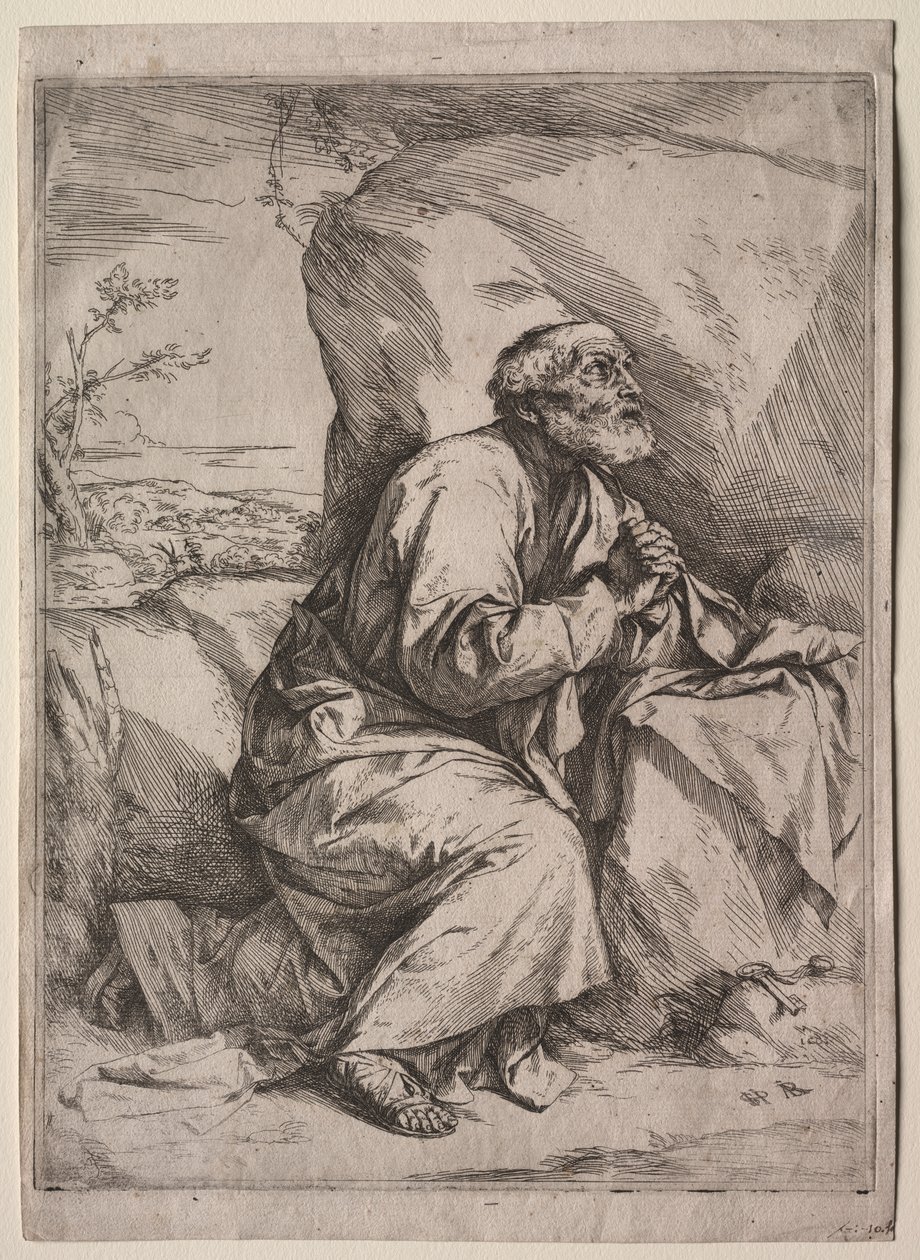 Den ångerfulle St Peter av Jusepe de Ribera