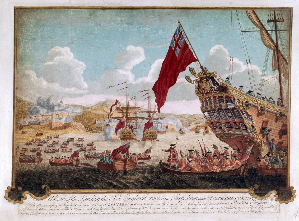 Infångandet av Louisbourg, 1745 av Justin Stevens