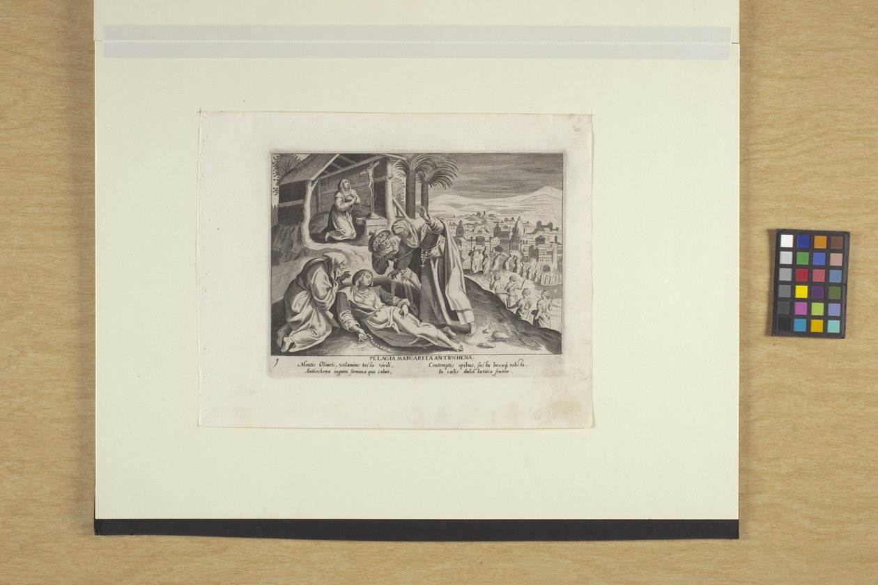 Pelagia Margarita Antiochena av Justus Sadeler