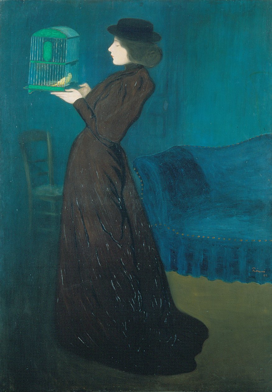 Woman with a Birdcage av József Rippl Rónai