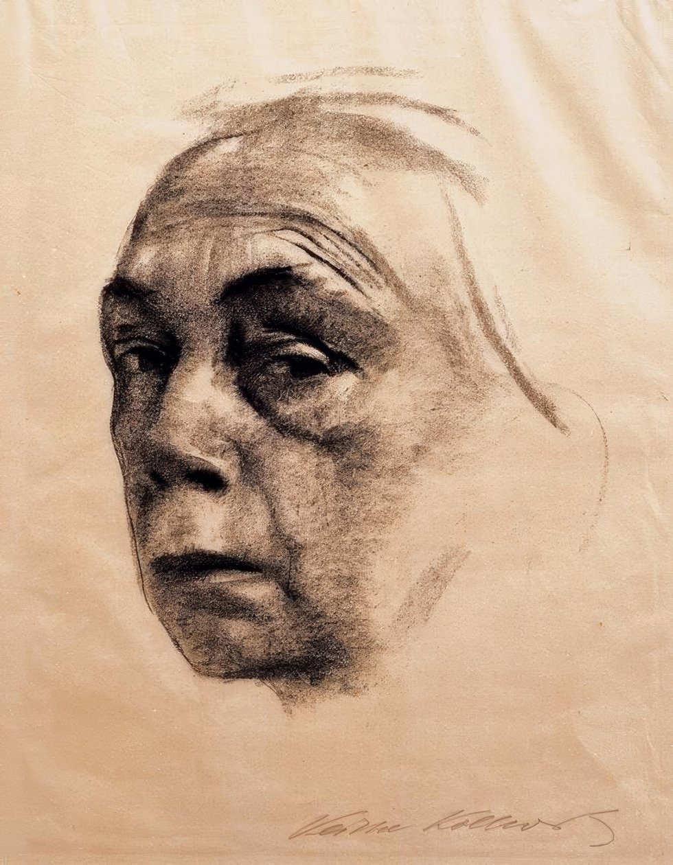Självporträtt av Käthe Kollwitz