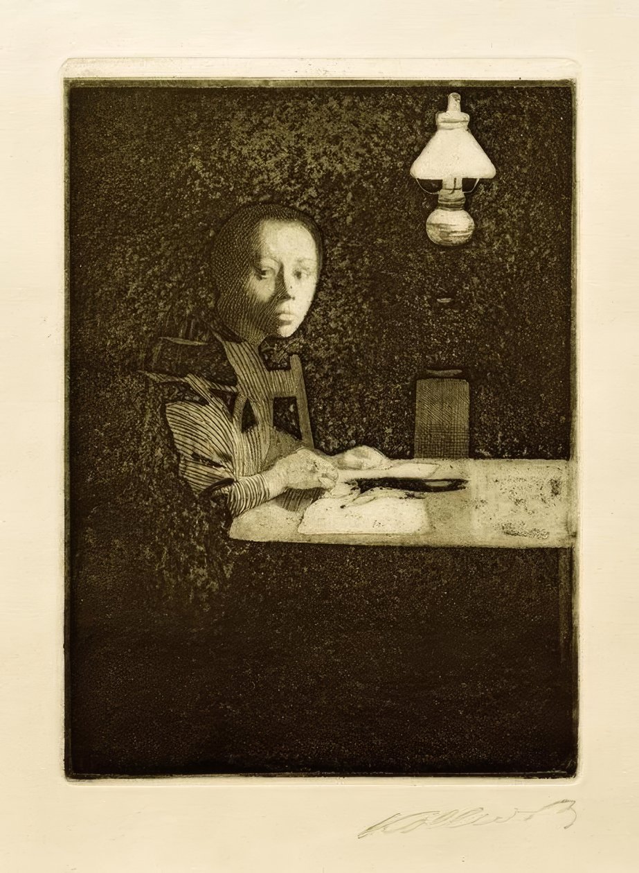 Självporträtt av Käthe Kollwitz