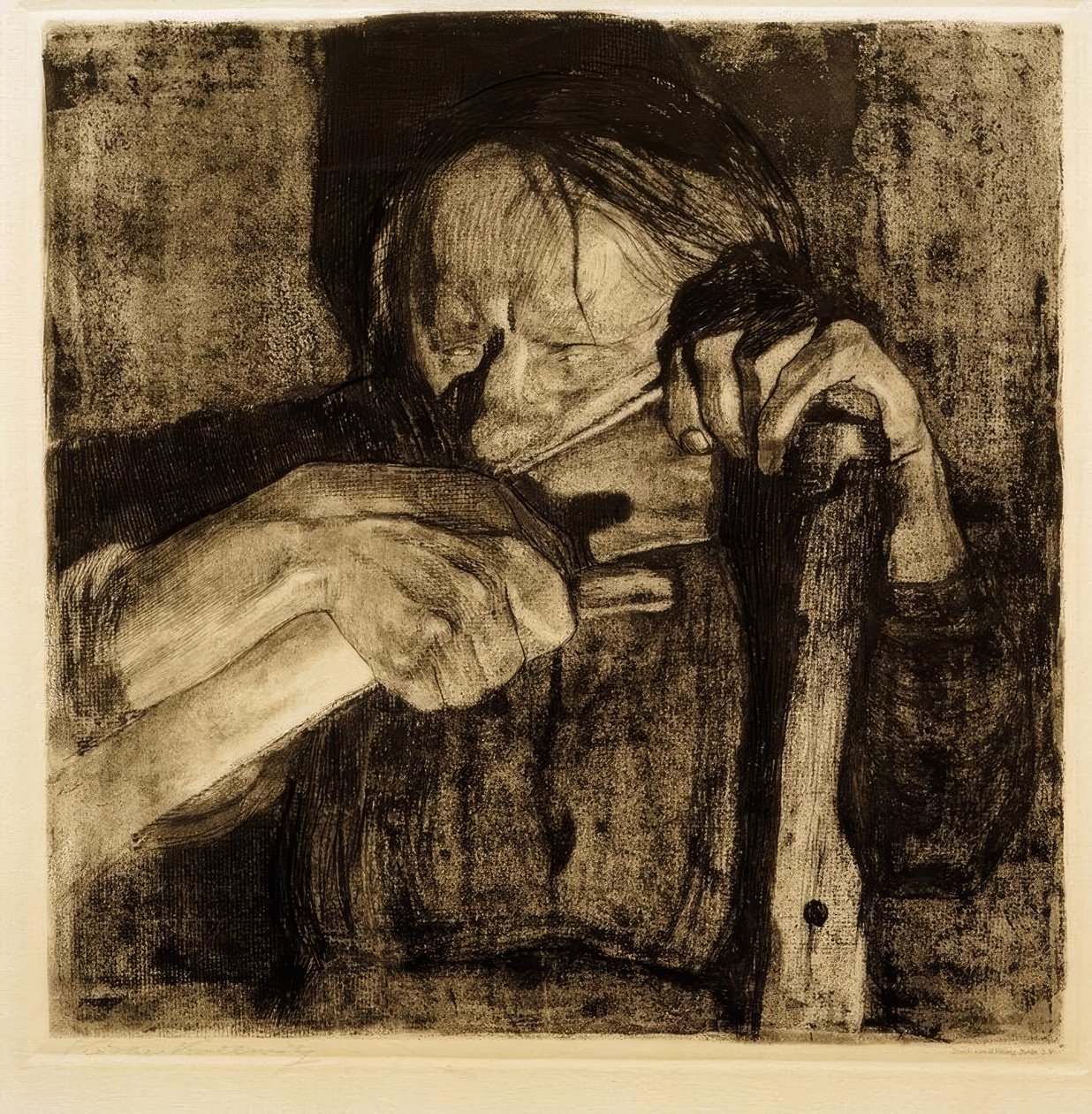 När man dunkar av Käthe Kollwitz