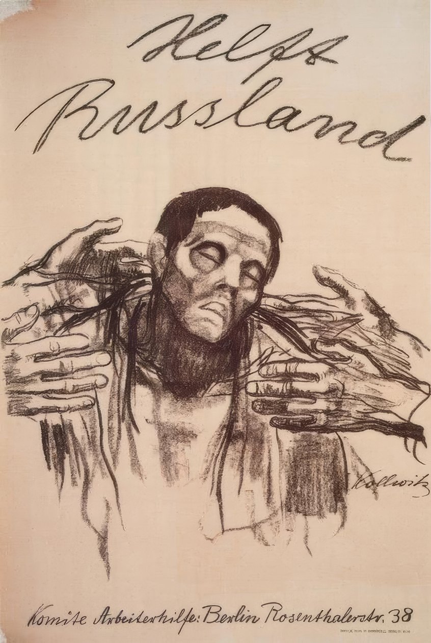 Hjälp Ryssland! av Käthe Kollwitz