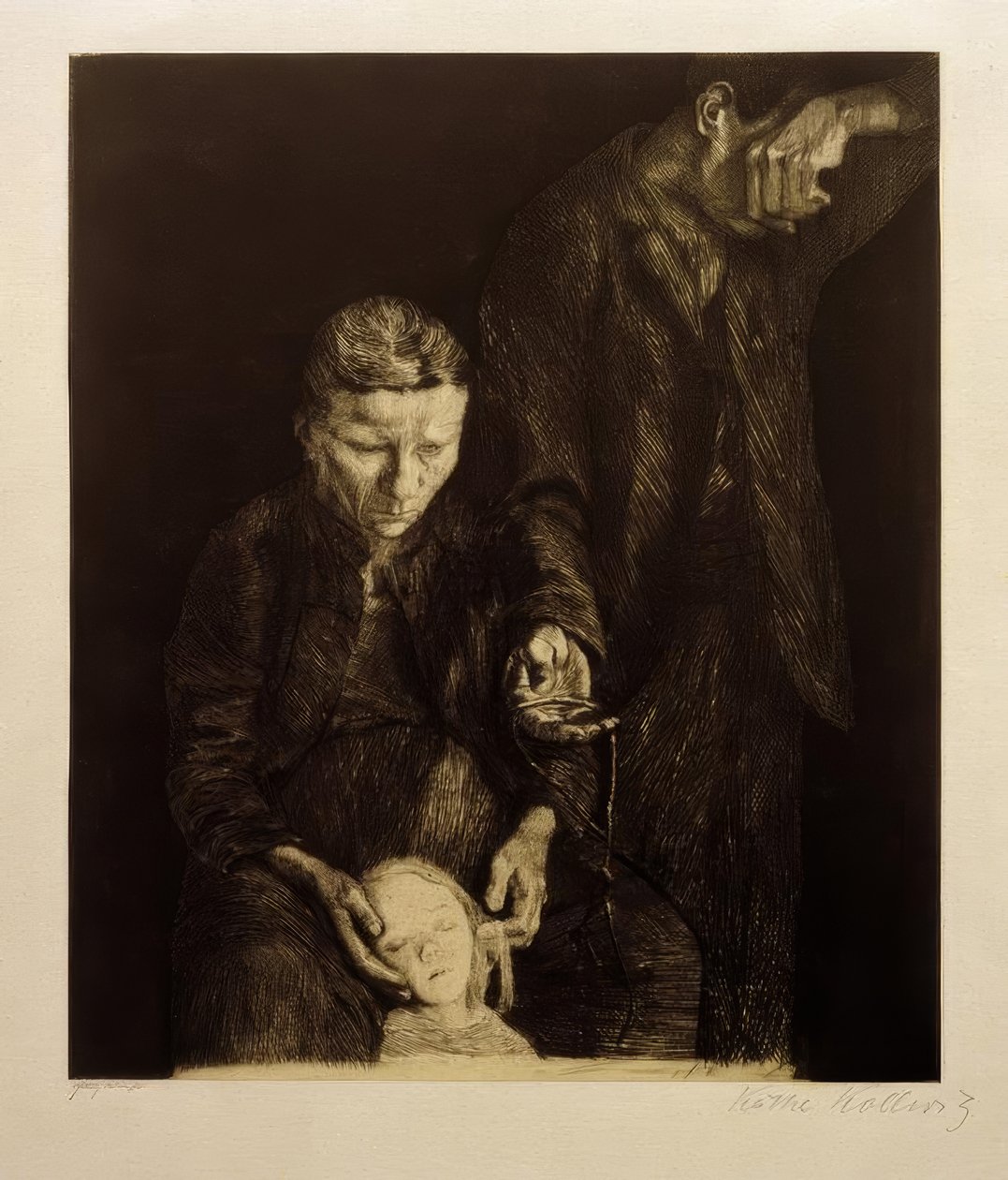 K. Kollwitz, trampad av Käthe Kollwitz