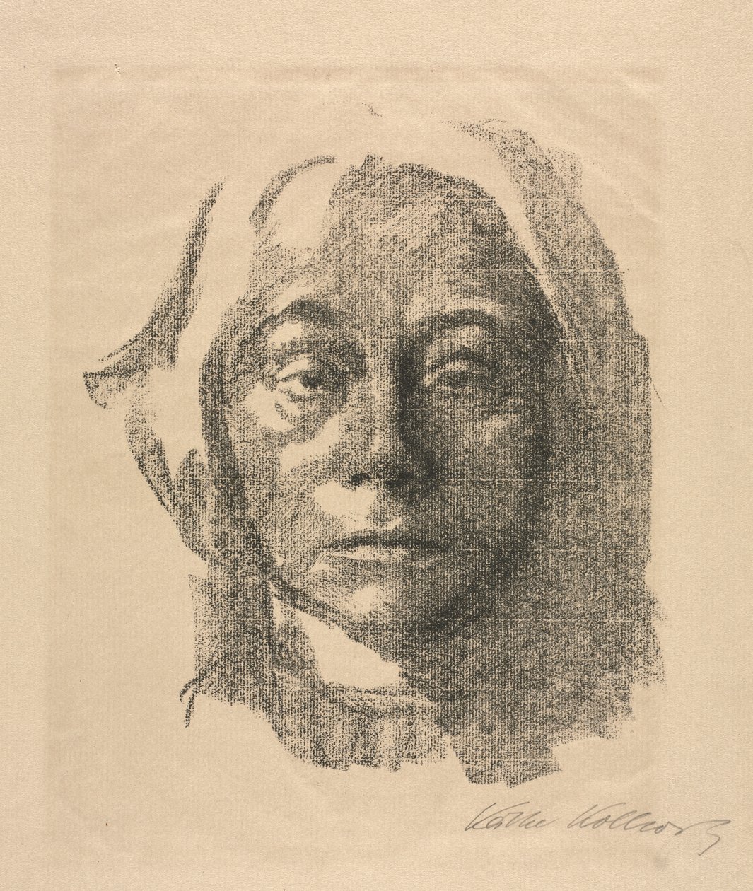 Självporträtt av Käthe Kollwitz