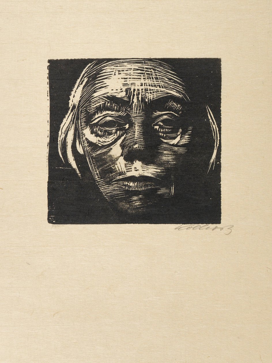 Självporträtt, 1923. av Käthe Kollwitz