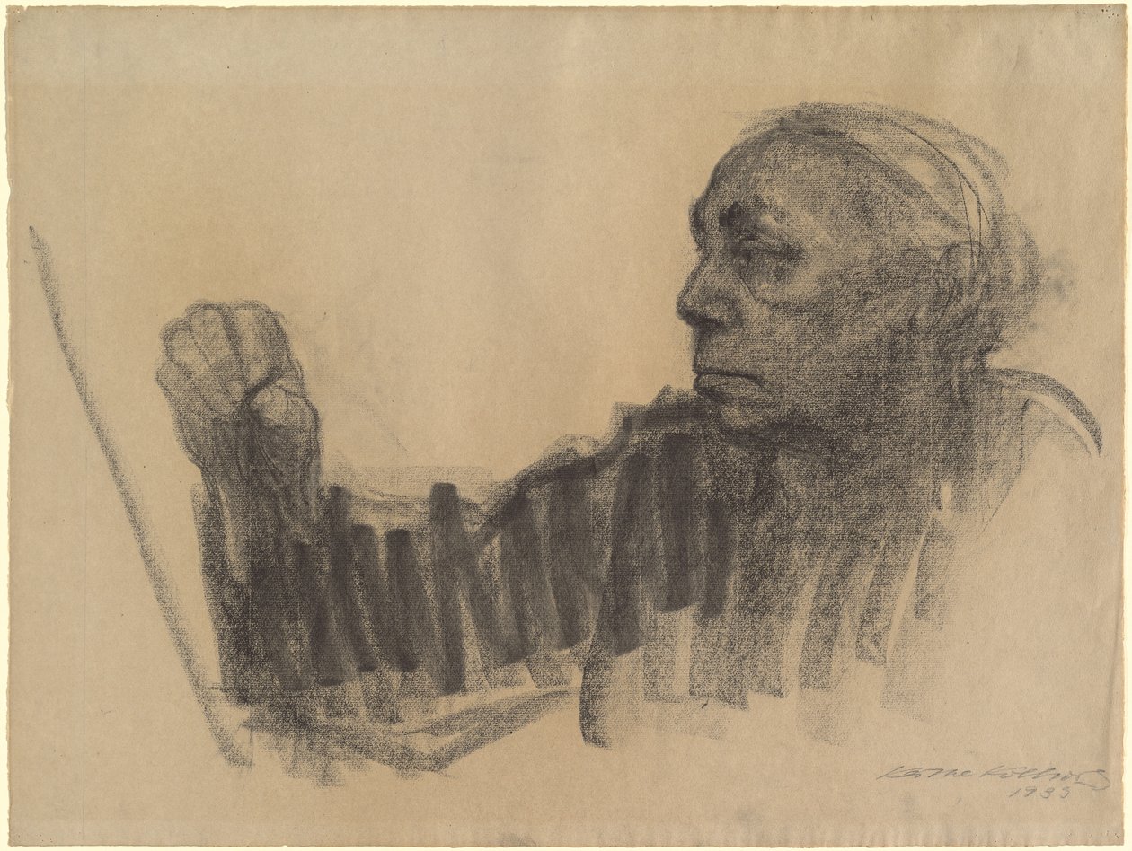 Självporträtt av Käthe Kollwitz