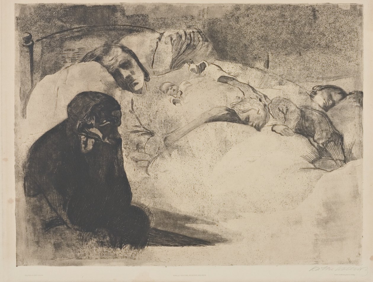 Arbetslöshet av Käthe Kollwitz