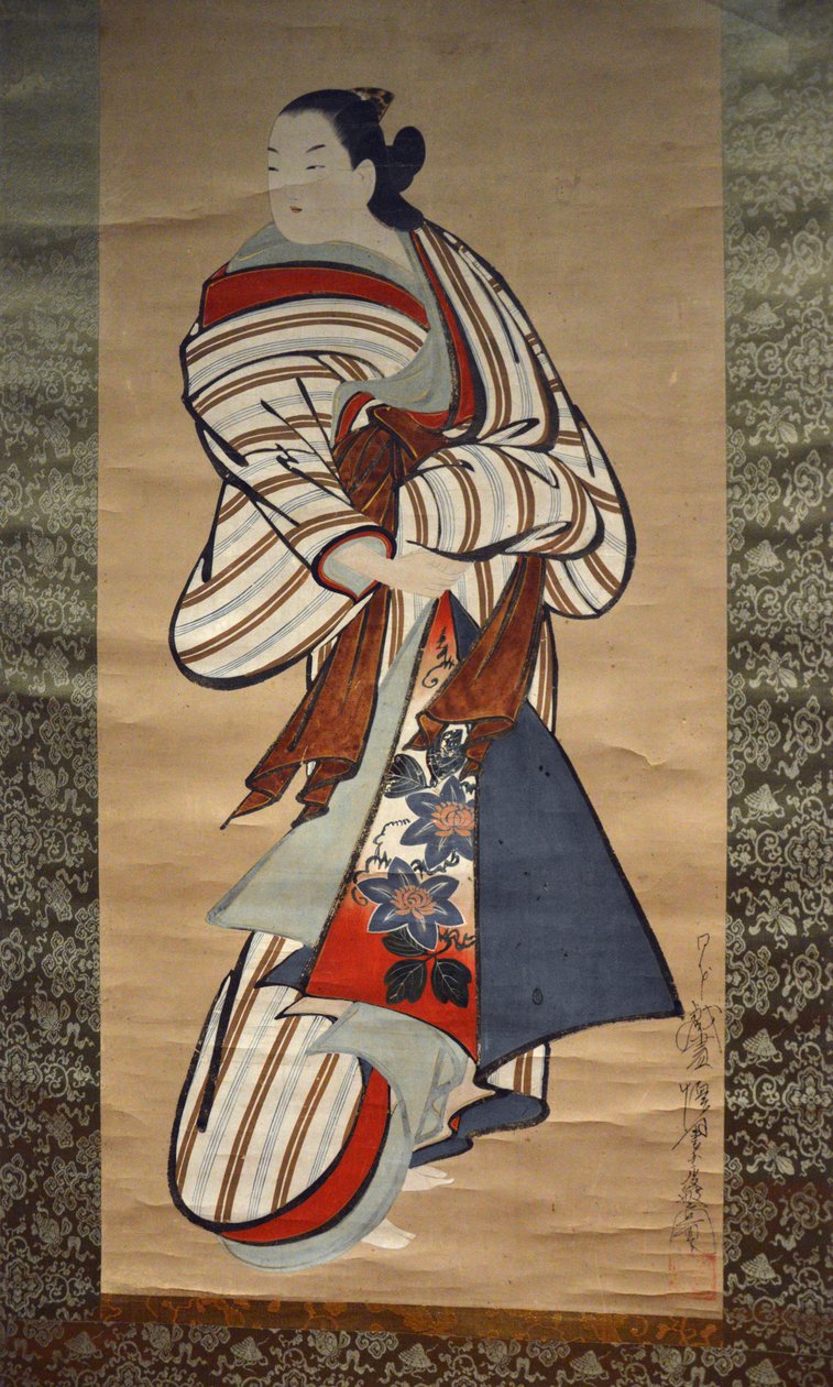 Courtesan parading. av Kaigetsudō Dohan