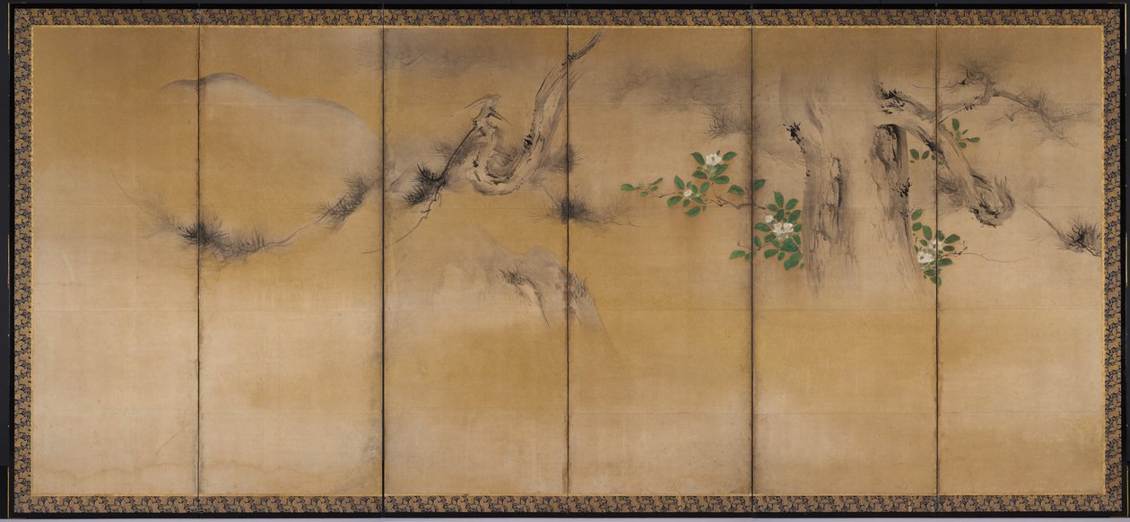 Vinter och sommarblommor av Kaiho Yusho