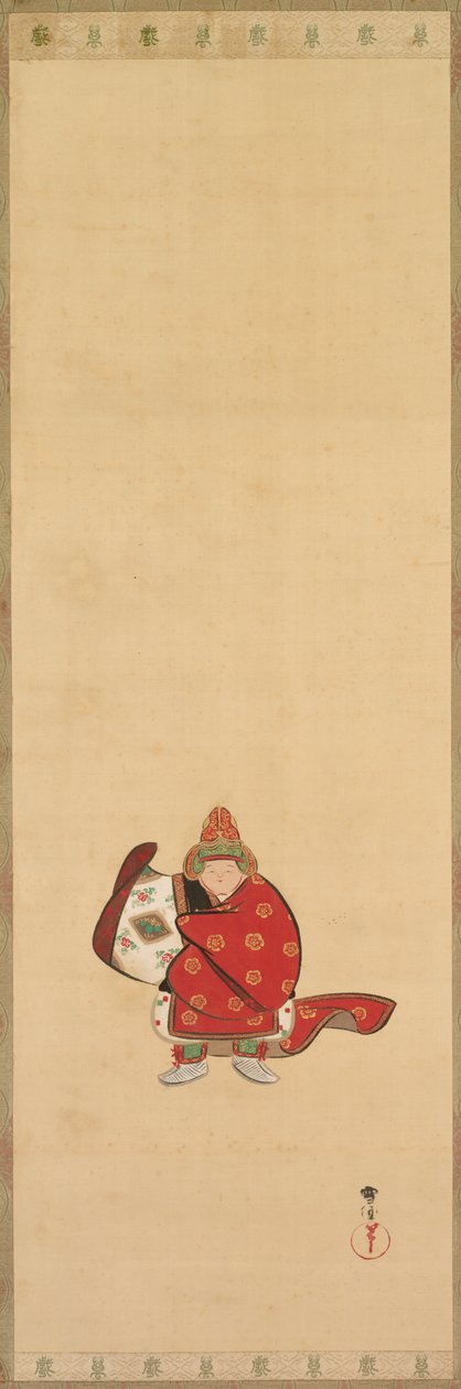 Bugaku dansare av Kamisaka Sekka