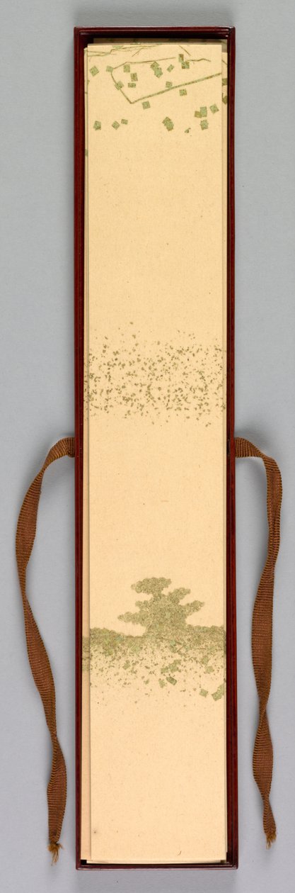 Diktkortlåda, 1868-1912. av Kamisaka Sekka