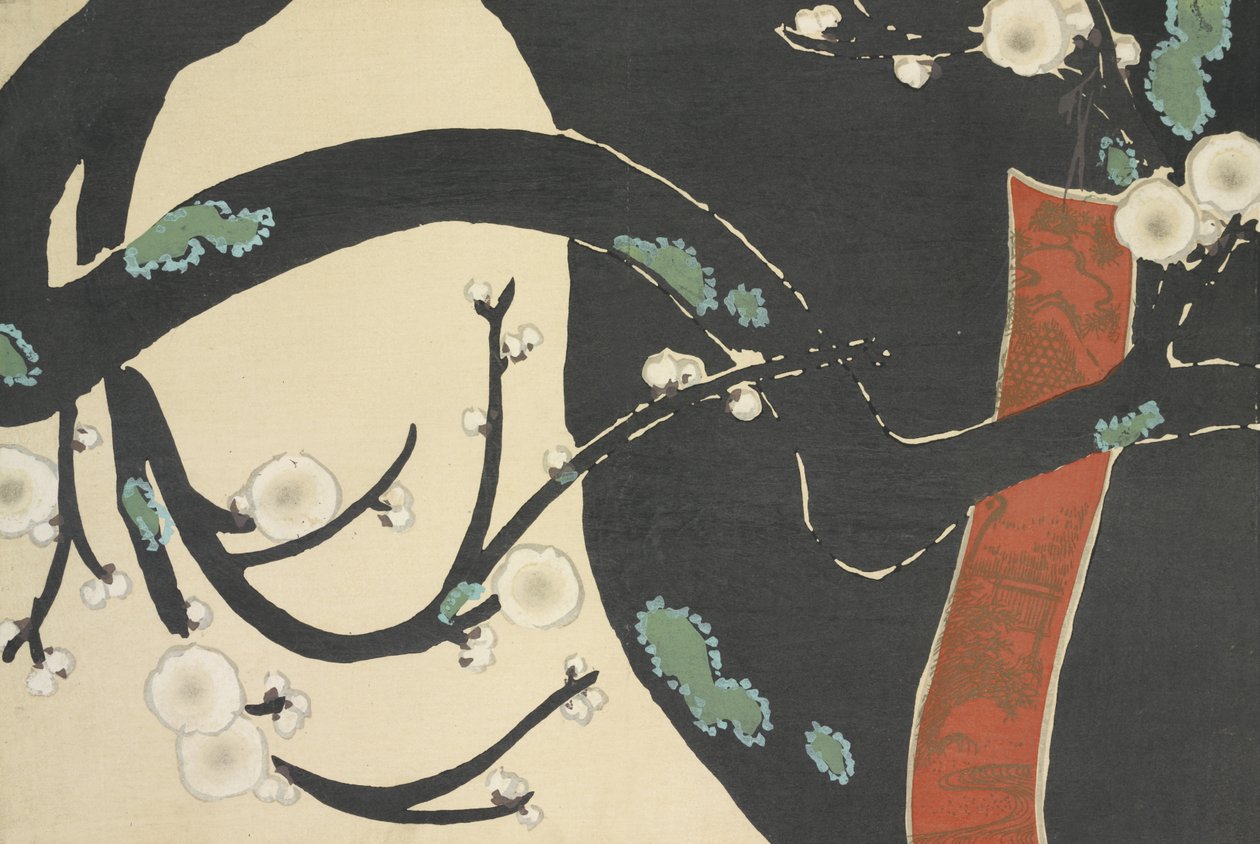 Ume, endast från Momoyo av Kamisaka Sekka