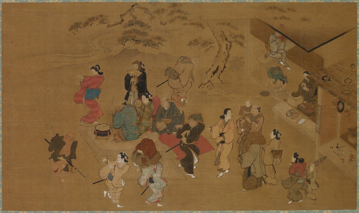 Vårdansscen av Kanō Tan’yū