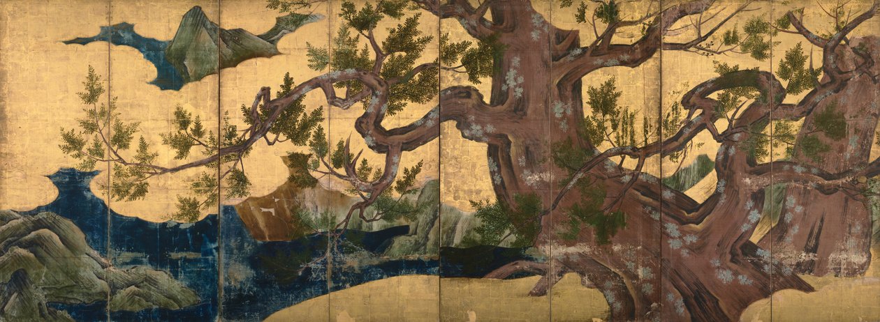 Cypresser av Kano Eitoku