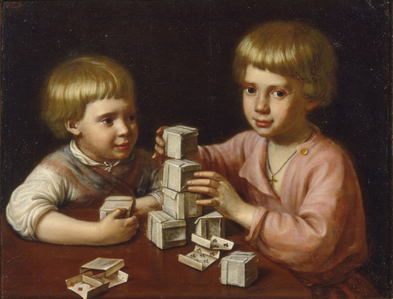 Barn som leker, 1837 av Kapiton Stepanovich Pavlov