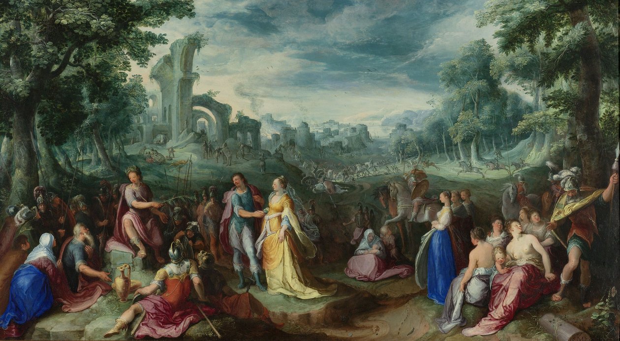 The Continence of Scipio, 1600 av Karel Van Mander