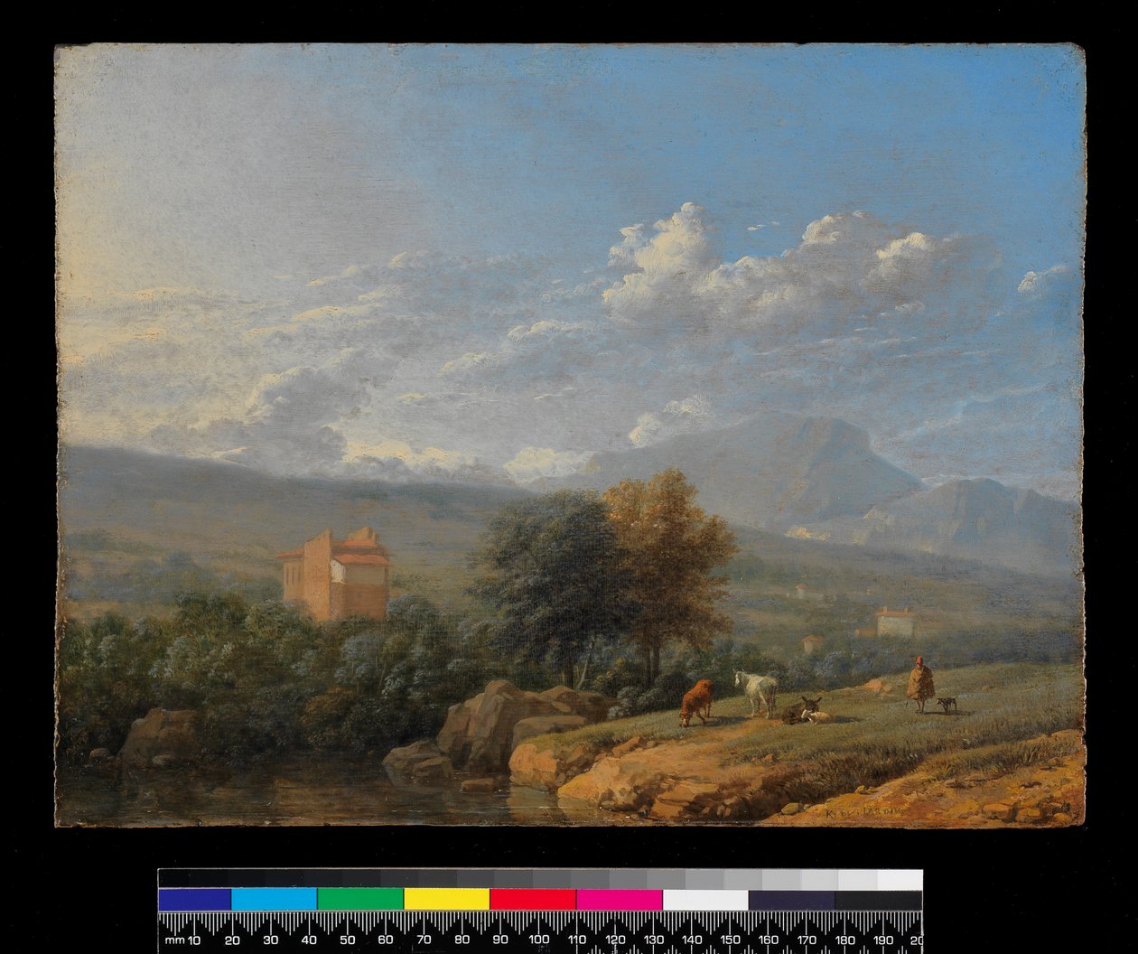 Italienskt landskap, före 1678 av Karel Dujardin