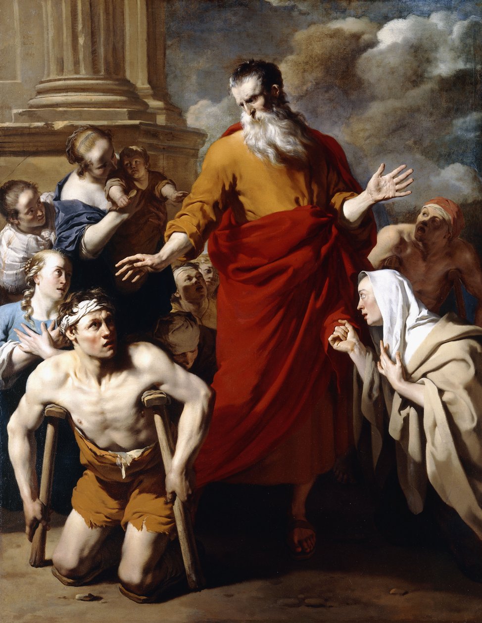 Sankt Paulus botar de sjuka i Lystra, av Karel Dujardin