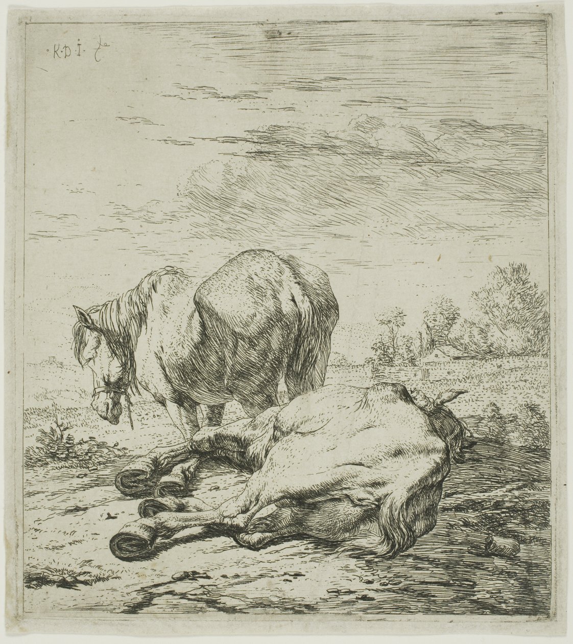 Två hästar av Karel Dujardin