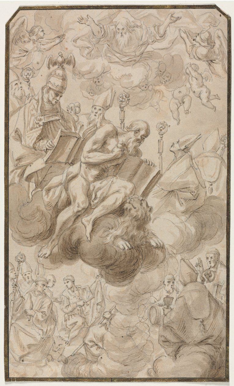 Sankt Hieronymus himmelsfärd, 1600-talet. av Karel Škréta