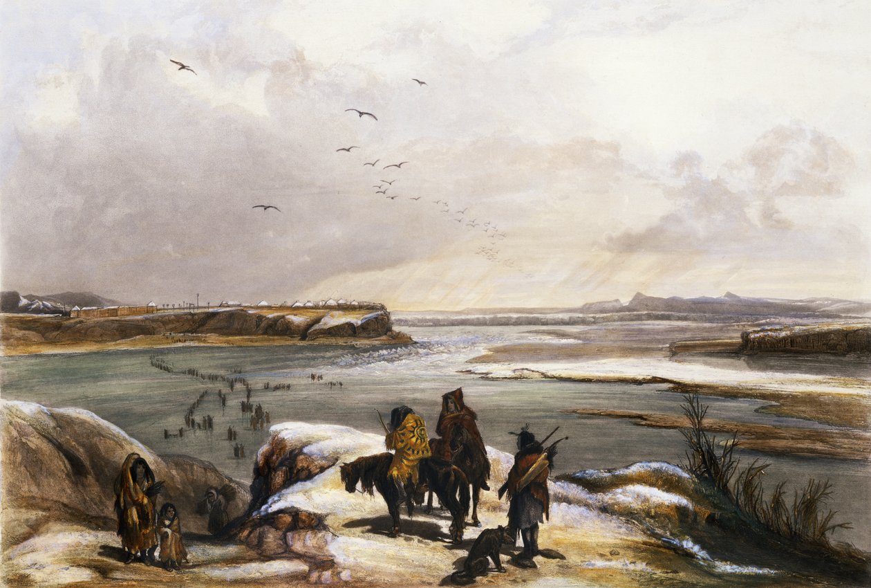 Fort Clark på Missouri, februari 1834, plåt 15 från volym 2 av 