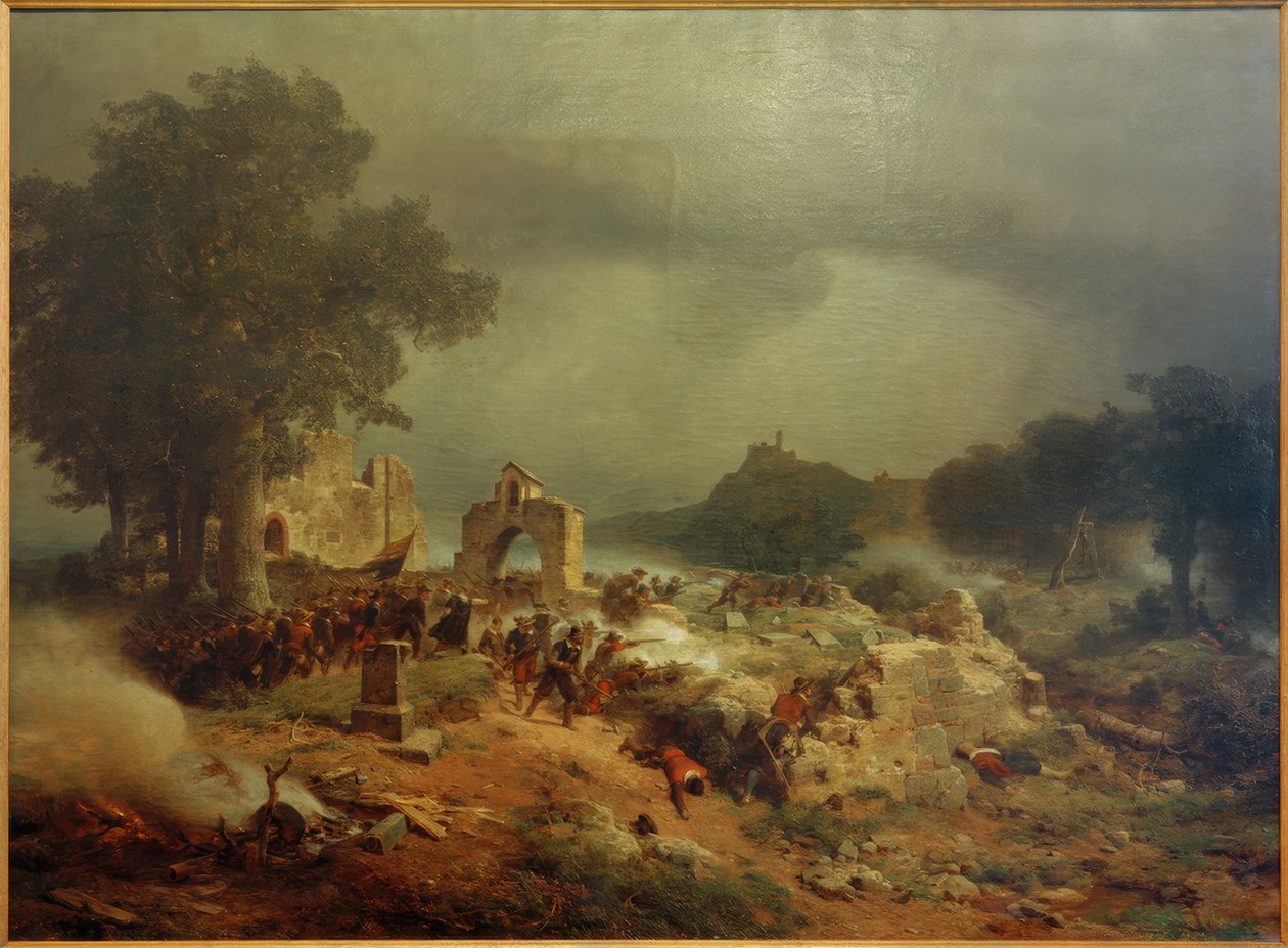 Landskap från trettioåriga kriget av Carl Friedrich Lessing