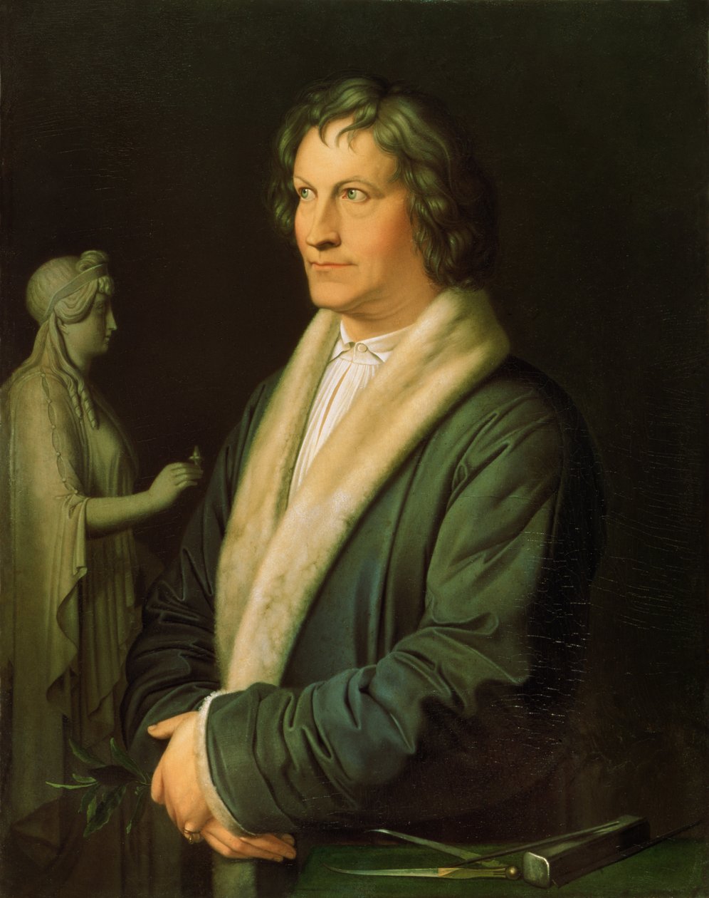 Portrait of the sculptor Bertel Thorvaldsen, 1823 swed av Karl Joseph Begas