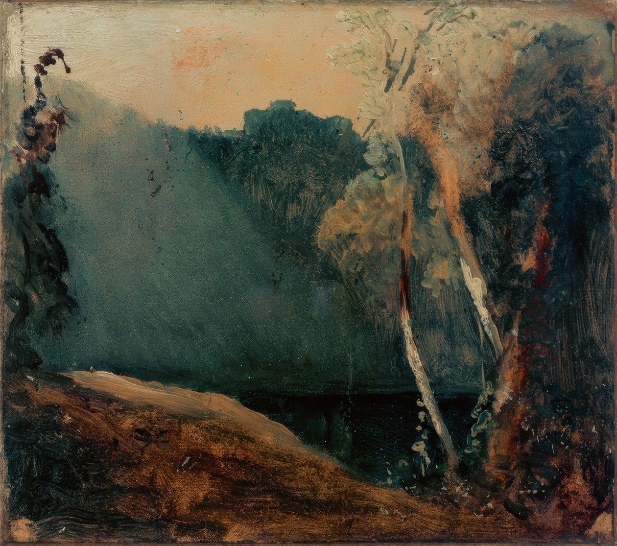 Skog och sjö av Carl Blechen