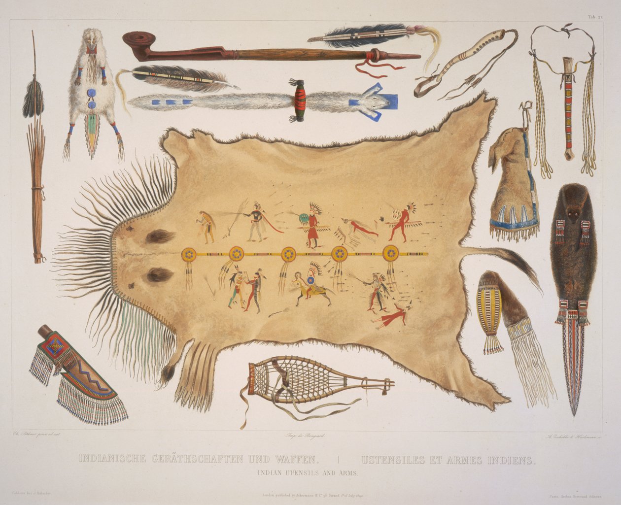 Indiska redskap och vapen av Karl Bodmer