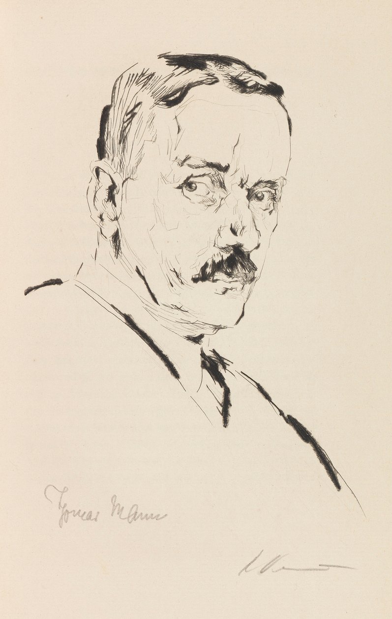 Porträtt av Thomas Mann 1875-1955, 1924. av Karl Dannemann