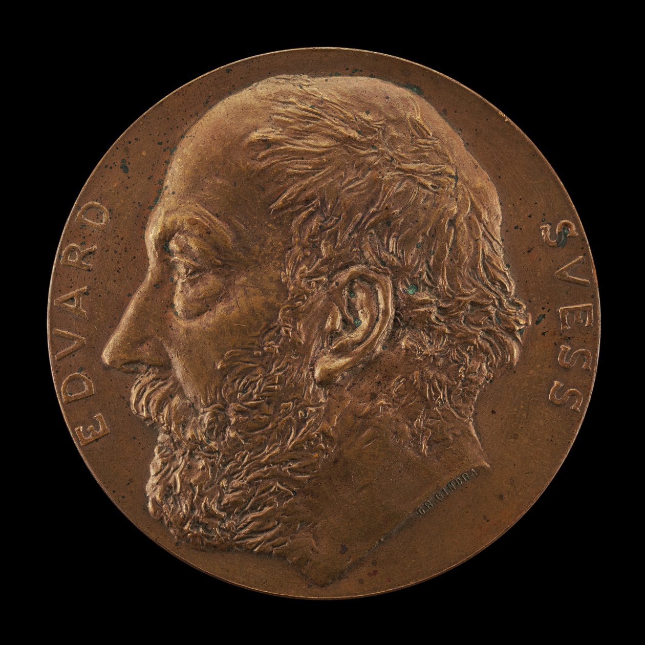 Eduard Suess, 1831-1914, geolog [framsidan], 1897. av Karl Gindra