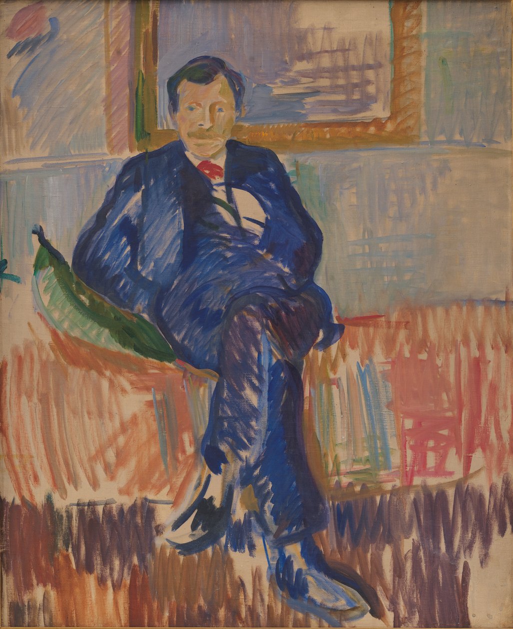 Porträtt av målaren Karl Schou av Karl Isakson