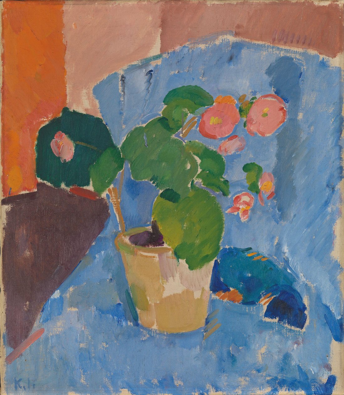 Stilleben med Begonia av Karl Isakson