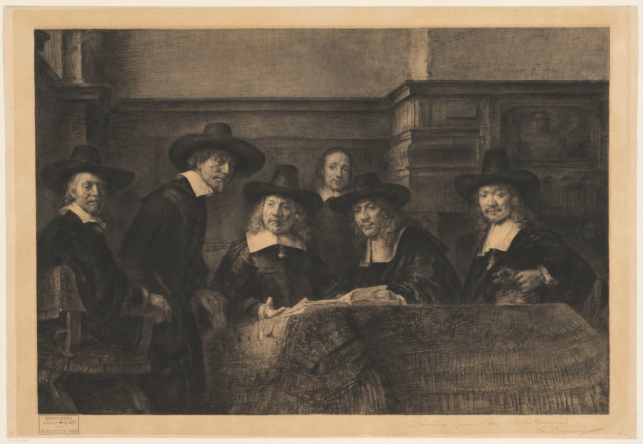 The Staalmeesters, efter Rembrandt av Karl Köpping