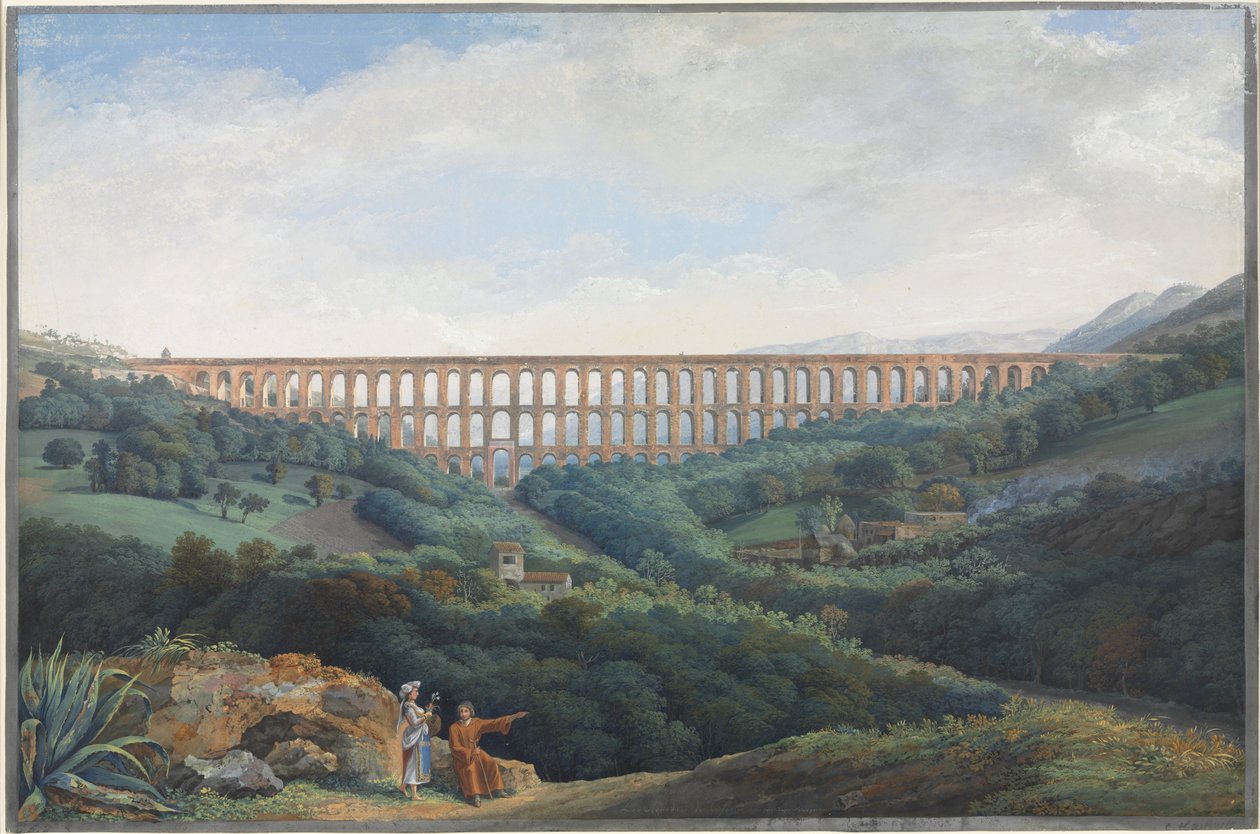 Akvedukterna vid Caserta av Karl Ludwig Hackert