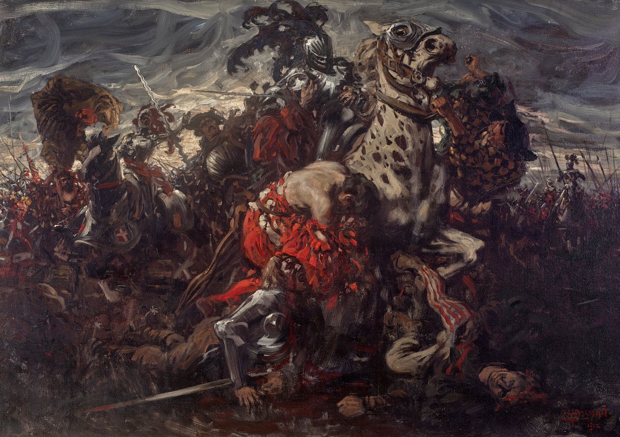 Slaget vid Pavia av Karl Ludwig Hassmann
